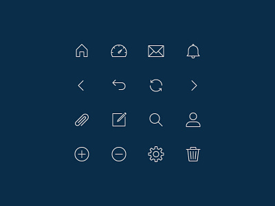 Thin Line UI Icons icons ios mobile thin line ui icons