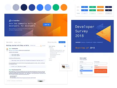 Stack Overflow - Element Collage arial collage forms monospace stack overflow web