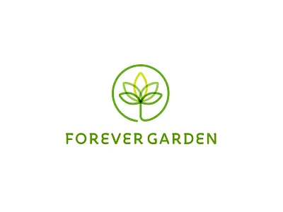 Forever Garden Logo & Brand ID Design branding garden green identity logo logo design plants portfolio trees