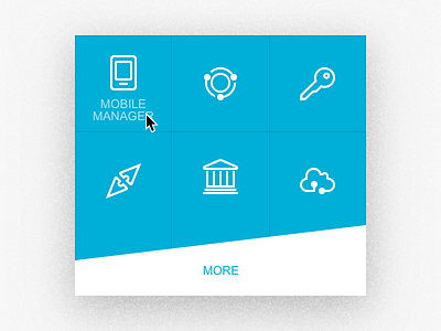 Animated Icon Dropdown Menu animation gif