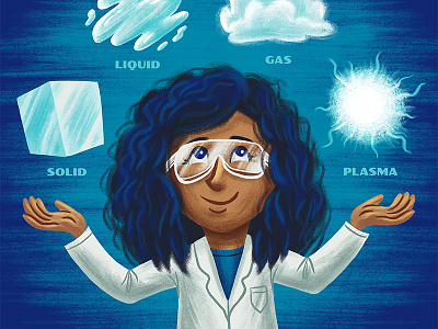 States of Matter chemistry children colour collective illustration kids physics science stem