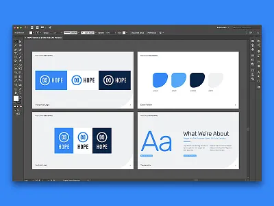 Hope Church branding church h hope identity infinity logo mark