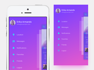 Left Navigation Menu left menu left navigation navigation profile