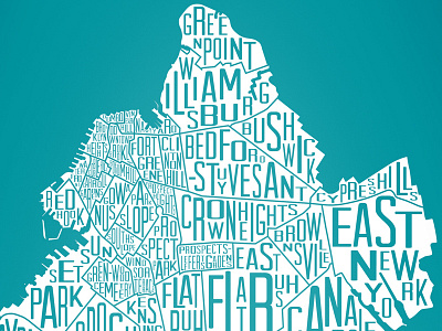 Brooklyn Neighborhoods brooklyn brooklyn neighborhoods map new york new york city typography