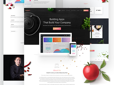 Food App Landing page app landing page best shot food food landing page food ordering food ordering app landing page food ordering app. food app landing page web webpage