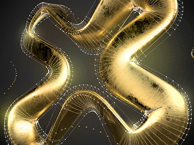 Gold Atom 3d 4d c4d cinema cinema4d ggx gold hdri material reflection render studio