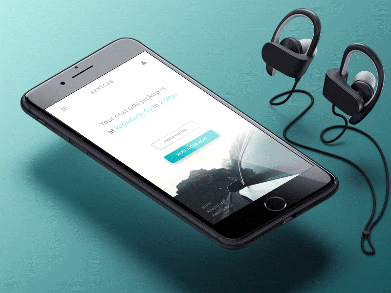 Car Rent App blue cab car booking car rent iphone app minimal rent ui ux