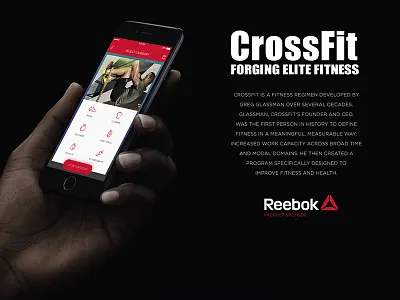 CrossFit E-commerce & Training App app black crossfit e commerce sport ui ux