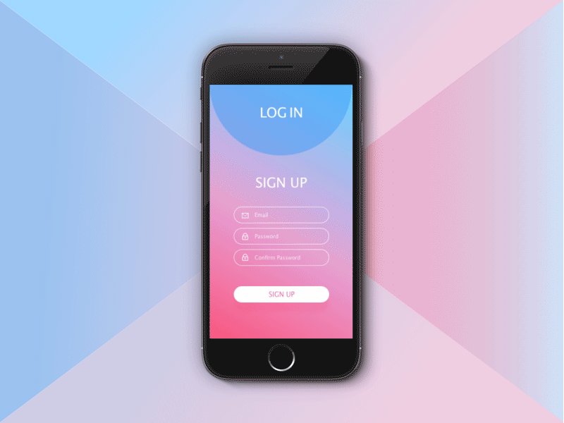 girly color gif ui