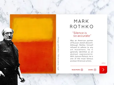 myMuseum art creative gallery interface museum rothko ui visual