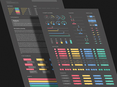 Dark UI Kit In Progress analytics bars chart dashboard flat free social media stats ui design ui kit