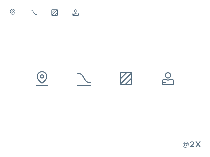 Designing at 16x16px 16px clean form icon icons lines location map mobile simple ui user