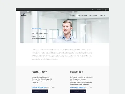 Press Site corporate desktop minimal modern press simplicity ui ux website