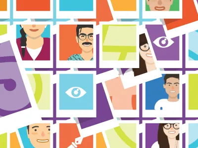 Polaroids colors cover polaroids shots