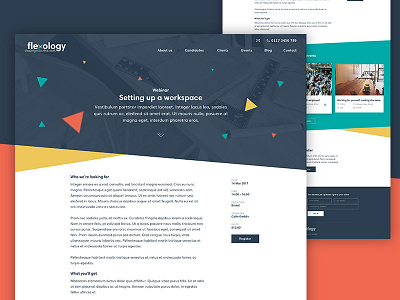 Events bright clean events fun website