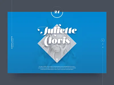 Portfolio header concept blue font header interface italic lander portfolio ui ux web