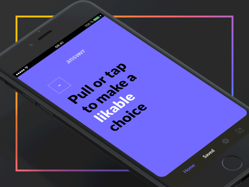 Answwr animations app application design interaction product typography ui ui design ux ux design