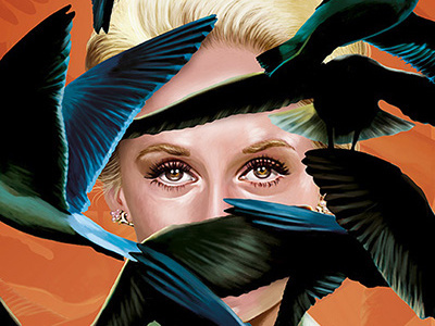 The Birds digital arts digital painting hitchcock illustration movie poster the birds
