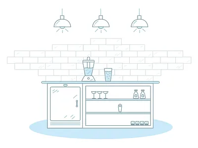 Whimsical Illustrations — FREE GIVEAWAY! free grill home house illustration line art resource sketch two tone vector washing machine