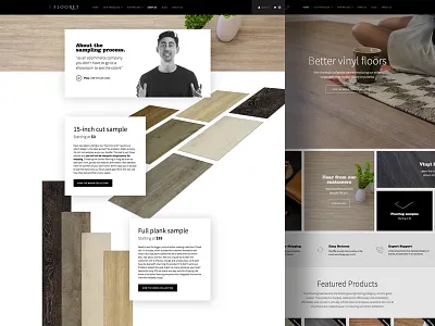 Vinyl Floors Webshop ecommerce flat minimal photos products responsive shop webdesign webflow webshop