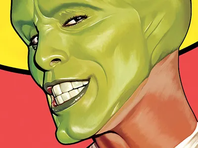 The Mask cinema digital arts digital painting illustration jim carrey movie movie poster the mask