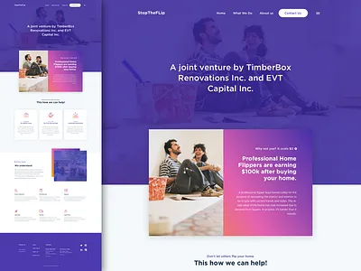 Single Page clean gradient landing layout single page ui ui design ux ux design web