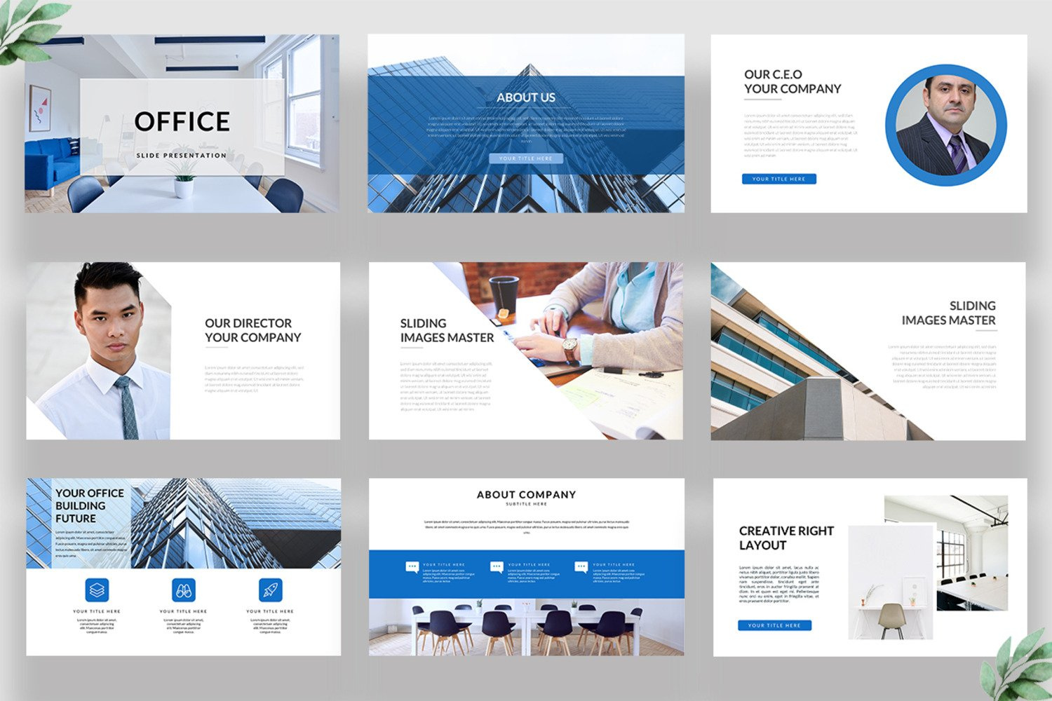Office Business Google Slid Template by Infinity Vector on Dribbble