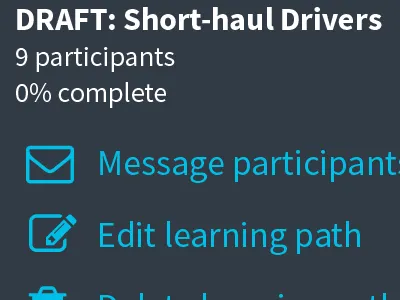Learning Management System -- Proposed Part II mobile first user experience wireframes