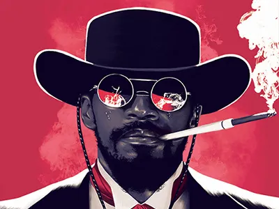 Django digital arts digital painting django illustration movie poster tarantino