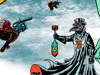 Hope Remains digital ink digital paint editorial illustration social commentary