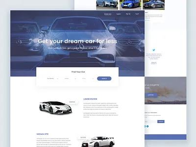 Car Dealer Website Landing Page activity auto best car form landing page plan template. sell ui ux