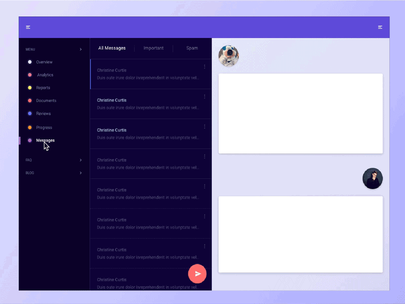 Dashboard Animation animation ui ux