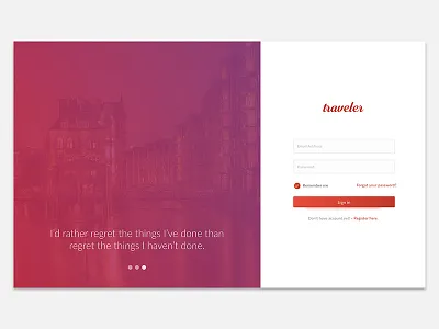 Freebie Sketch: Login Screen free freebie login register sketch template travel webapp