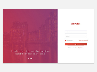 Freebie Sketch: Login Screen free freebie login register sketch template travel webapp