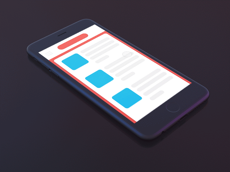 News iPhone app animation animation free ios mobile principle resources ui