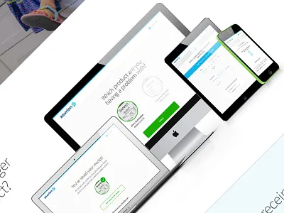 Single Landing Page Design asurion clean file a claim modern one page design save a receipt track a claim