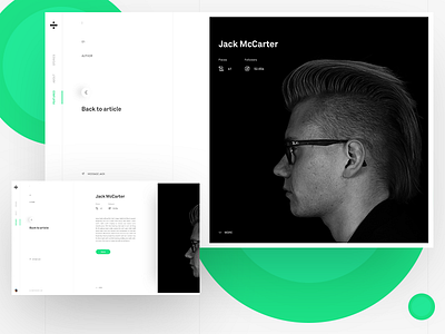 Blog post author interaction assymetry author blog fluid fullscreen grid interface navigation parallax sidebar story ui