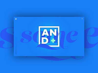 And some... blue branding graphic design logo portfolio typography web design