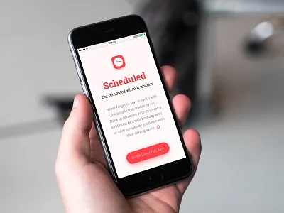 Get reminded when it matters app bright button illustrations landing page message mockup product page project reminder ui ux website