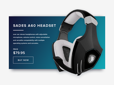 UI :: 012 - E-Commerce black buy gaming headphones headset microphone money purchase ui white