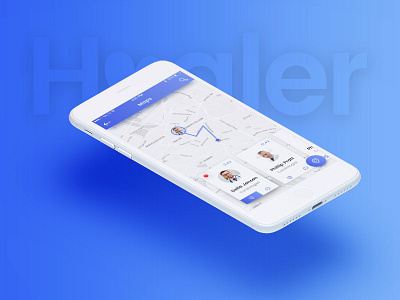 Healer Maps Doctor app design doctor drugs healer iphone kit medical mobile template ui