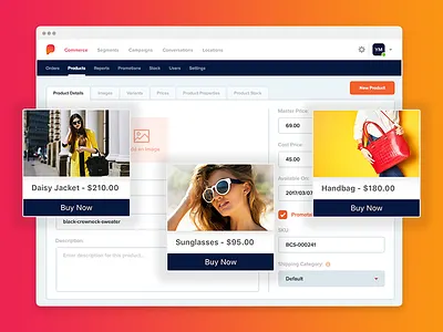 Commerce Web UI app buy commerce gradient mcommerce mobile now payments products web