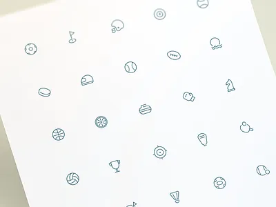 Icons. Sport icon outline sport