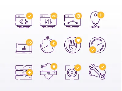 Sclw Icons data icon design iconography icons set sketch vector