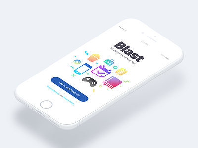 Blast book cinema event fb gamepad hot dog iphone login mate music popcorn white