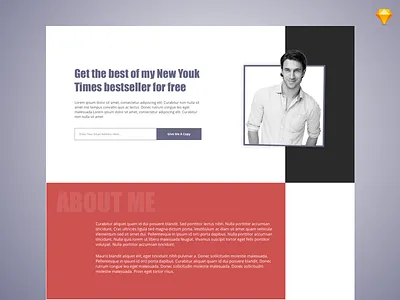 Personal Branding Landing Page clean landing page personal branding ui
