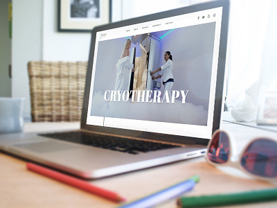 Cryo Healthcare - Concept Website concept cryotherapy healthcare website