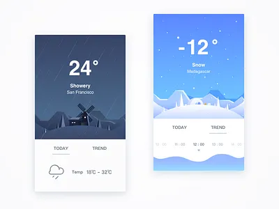 004 Weather app data icon illustration ios iphone ui