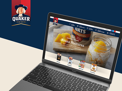 QUAKER creative digital design direccion de arte interactive user experience uxui website