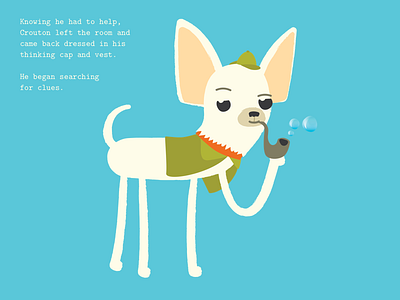 Crouton and the Missing Diamond Ring book chihuahua children detective diamond dog holmes kids mystery ring sherlock